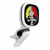 VOLT by Voggenreiter USB Clip-Tuner RCT-5000 - weiß - Stimmgerät für Gitarre, Bass, Ukulele - Aufladbar über USB