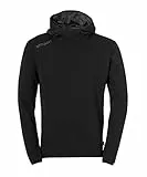 uhlsport Unisex Kinder Essential Kapuzenpullover, Schwarz, 164 EU