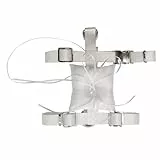Croci Zeremonie Hundegeschirr, H-Form mit Kissen für Hochzeitsbänder, verstellbar, L/50-78cm