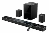 TCL Q85H Soundbar 7.1.4 Kanal, 860W Heimkino-Lautsprecher mit Cinema Surround, Dolby Atmos, DTS:X, Sound Expansion, Bluetooth 5.1, HDMI eARC, USB, Optisch, Premium-Design, Eine Fernbedienung