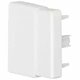 Hager Endplatte zu Installationskanal LF/LFF/LFH, verkehrsweiß, 30/40/60 x 60 mm LFF6006069016 (Abdeckplatte Abschlusskappe Abschlussplatte Blinddeckel Deckel Elektroinstallationskanalendstück)