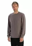Dagi Men's Grey Modal Crew Neck Sweatshirt, M