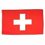 AZ FLAG - Flagge Schweiz - 90x60 cm - Helvetische Fahne 60 x 90 Cm Feiner Polyester - Flaggen