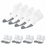 KOPNHAGN 4 Paar Sneaker Socken Herren Damen Sportsocken aus Baumwolle mit Kissen (EU 38-42, Weiß)