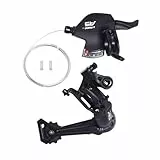 CNCLOL Schaltwerk 9 Fach für Shimano/sram，Schalthebel 9Fach Rechts, Fahrrad Schaltung 9 Fach Set für MTB/Rennrad/Mountain Bike.