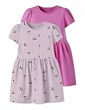 NAME IT Mädchen Nmfvivia Ss 2P Dress Noos, Strawberry Moon, 98 cm (2er Pack)