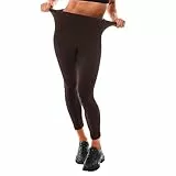 Leafigure Leggings Damen High Waist - Leggins Blickdicht Braun für Sport Gym Yoga S-M