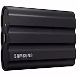 Samsung Portable SSD T7 Shield, 1 TB, USB 3.2 Gen.2, 1.050 MB/s Lesen, 1.000 MB/s Schreiben, Robuste externe Festplatte Outdoor für Mac, PC und Smartphone, Schwarz, MU-PE1T0S/EU