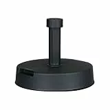 greemotion 462370 Sonnenschirmständer - Schirmständer für Sonnenschirm rund - Sonnenschirmfuß Beton & Kunststoff, 20 kg - Balkonschirmständer Anthrazit-Grau für Garten, Terrasse & Balkon