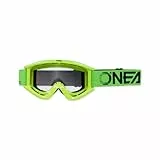 O'NEAL Motocross Brille Fahrradbrille Herren Damen B-Zero Goggle I MX MTB DH FR I Motorradbrille 100% UV-Schutz I Schlag & kratzfestes Glas I Grün I Größe One Size