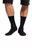 JP 1880 Herren große Größen Übergrößen Menswear L-8XL Baumwollsocken, mit Fersen- und Spitzverstärkung schwarz 39+ 748201130-39+