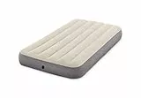 Intex 64101 - Luftmatratze Einzelbett Dura-Beam Single High, Aufblasbare Matratze mit Ventil, Geeignet für 1 Person, PVC, Mehrfarbig, 99x191x25 cm