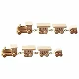 TOYANDONA 2 Stück Miniatur-Holzzug-Spielzeug Puppenhaus Dampfzug-Modell Weihnachtspuppenhaus Mini-Zug Spielzeug Mini- Dekoration Zubehör Geburtstagsfeier-Geschenke