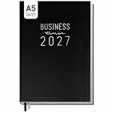 Häfft® Business-Timer Terminkalender 2026 2027 A5 'Schwarz'