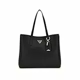 GUESS Women Meridian Girlfriend Tote Bag, Bla
