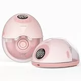 ANWIKE Milchpumpe Elektrisch Doppelt - Ultra-Leise 35dB Elektrische Milchpumpe Freihändig, 12 Stufen 4 Modi mit Modus-Speicherfunktion, Wiederaufladbare Milchpumpe Handsfree mit Flansch Einsätze, Rosa