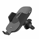 TELLUR Schnelles kabelloses Kfz-Ladegerät & motorisierte Halterung, Infrarot-Sensor, motorisierte Verriegelung, sichere Halterung, Lüftungsschlitz, Armaturenbrett, Windschutzscheibe, Schwarz