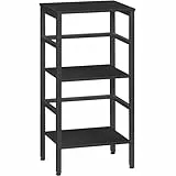 HOOBRO Leiterregal, Standregal, 3 Ebenen Bücherregal, Querstangen-Design, Multifunktionales Ablageregal, Stabiler Metallrahmen, Industriestil, für Wohnzimmer, Schlafzimmer, Arbeitszimmer EBB80CJ01G1