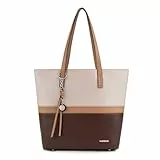 Pomelo Best Handtasche Damen Shopper Groß Damen Tasche für Büro Schule Einkauf Rosé-terrakotta