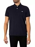Gant Herren Reg Shield Pique Polohemd, Evening Blue, XL EU
