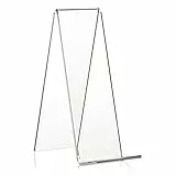 VITAdisplays® Schrägsteller, Buchständer, Warenträger als Buchstütze aus PLEXIGLAS® (Transparent, 15 cm)