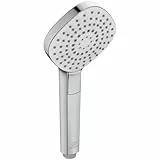 Ideal Standard – Idealrain Evo Diamond Handbrause, wassersparender Duschkopf mit 3 Strahlarten (Sanfter Regen, Massage, sanfter Regen), Ø 11,5 cm, EasyClean-Düsen, Chrom