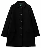 United Colors of Benetton Damen Staubwedel 2jzadn053 Mantel, Schwarz 100, 40