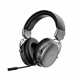 Rapoo VH800 kabelloses Gaming Over-Ear Headset, Flexibles Mikrofon mit Stummschaltung, Ohrpolster Kunstleder, 46h Akku, Headphone Bluetooth und 2,4Ghz PC/Mac/Xbox One/PS4/Nintendo Switch - Space Grey