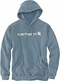 Carhartt Herren Loose Fit Midweight Logo Graphic Hooded Sweatshirt, Blau, XL EU