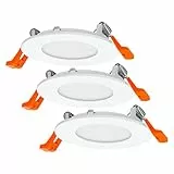 Osram Einbauleuchten-Set mit integriertem Treiber, schmal 3x85mm 3000K in Weiß aus Kunststoff, IP20-Schutz für diverse Innenraumanwendungen, inkl. Montagezubehör