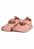 Sterntaler Halbschuh Uni - Mädchen Baby und Kleinkind Schuhe aus Baumwolle - modischer Halbschuh mit Klettverschluss - Kinder Sommerschuh mit Rutschfester Sohle, mattrosa, Größe 28