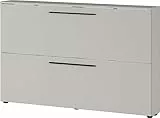 Germania Schuhschrank 2576-572 GW-Utah, in Kaschmir, mit Platz für 12 Paar Schuhe, geringe Tiefe, ideal für schmale Flure, 140 x 85 x 19 cm (BxHxT)