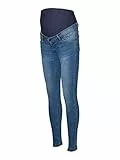 MAMALICIOUS Damen Mlmila Slim Medium Blue Jeans A. Noos, Medium Blue Denim, L