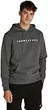 Tommy Jeans Herren Hoodie Linear Logo mit Kapuze, Grau (Washed Black), XXL