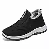 ZVJV Slip-on Warm Gefütterte Sneakers Winterschuhe Herren Damen Wasserdicht Thermo rutschfest Snow Boots Schlupfstiefel