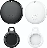 Smart Air Tag-2Pack, Air Tags mit Google Mein Gerät Finden APP (NUR Android), Schlüsselfinder KeyFinder kompatibel für Taschen, Gepäck (Weiß und Schwarz)