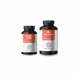 NATURE LOVE® Set - Mönchspfeffer (Agnus Castus) & Bio Maca Rot Kapseln - Hochdosiert: 10mg Mönchspfeffer (4:1 Extrakt) und 3000mg Maca pro Tag - Nahrungsergänzungsmittel