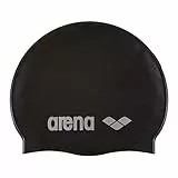 Arena Classic Unisex Silikon-Badekappe, Schwimmkappe für Frauen und Männer, Badekappe mit Verstärktem Rand, Weiche und Strapazierfähige Schwimmkappe