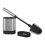 Metaltex 185519000 Cleany WC-Bürste flach, flexibel, INOX, 47 x 12,8 x 7,4 cm