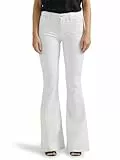 Lee Jeans mit mittelhohem Bund und ausgestelltem Bein für Damen, Helles Weiß, 50