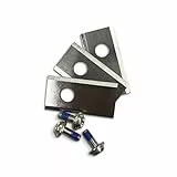 Mowox® ARM 3 BLA SET Mähroboter Messer-Set bestehend aus 3 Messern aus Karbonstahl 0,9 mm inkl. Schrauben