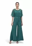 Vera Mont Damen Jumpsuit mit Bindegürtel 46, Dark Emerald