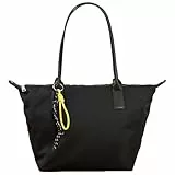 Tonny Black Damen Shopper Tasche – Große Kapazität, Wasserdicht, Reißverschluss, Innentaschen – Stilvolle Handtasche für Arbeit, Reisen & Alltag