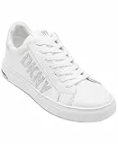 DKNY Damen Adira Rhienstones - Lace Up Sneaker, Weiß, 39 EU