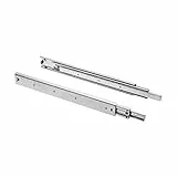 GTV H53 Schubladenschienen Vollauszüge Schubladenauszüge - 53.9 x 750 mm - 2 mm Starken Verzinkt Stahl - Rollenauszug Teleskopschiene Kugelführung - Schienensystem Belastbar bis 100 Kg 1 Set= 2 Stück