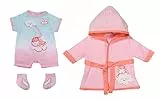Baby Annabell Deluxe Badezeit, Puppenset für Badewanne bestehend aus rosa Bademantel, Strampler und Socken für 43 cm Puppen, 703281 Zapf Creation