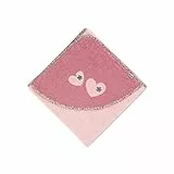 Sterntaler Kapuzenbadetuch Maus Mabel, Alter: ab 0 Monate, 100 x 100 cm, Zartrosa