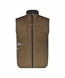 DASSY® Fusion Softshell-Weste - Größe 2XL - LEHMBRAUN/ANTHRAZITGRAU