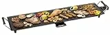 Bestron elektrischer Tischgrill, XXL Plancha-/Teppanyaki-Grillplatte mit Antihaftbeschichtung, Grillspaß für bis zu 8 Personen, extra lange Grillfläche, 1.800 Watt, Farbe; Schwarz, 90,5 x 23,7 cm