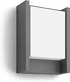 Philips Arbour LED Outdoor Wandleuchte (6 W), wetterfeste Außenleuchte mit warmweißem Licht, energiesparende LED Beleuchtung, anthrazit
